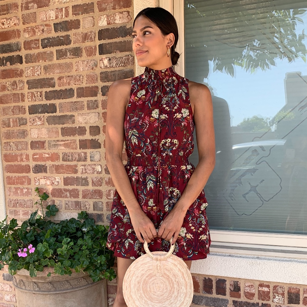 Moon River Floral Mini Dress